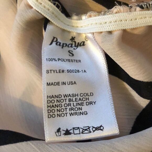 Papaya Strapless Blouse with Built In Bra S - Picture 8 of 11